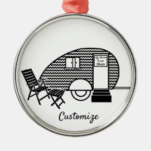 Tiny Teardrop Trailer Thunder_Cove Ornament Aus Metall