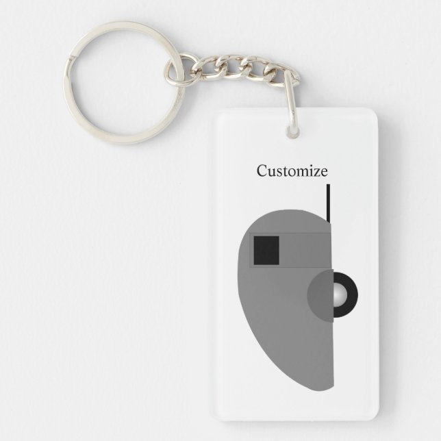 Tiny Teardrop Trailer Thunder_Cove Schlüsselanhäng Schlüsselanhänger (Vorderseite)