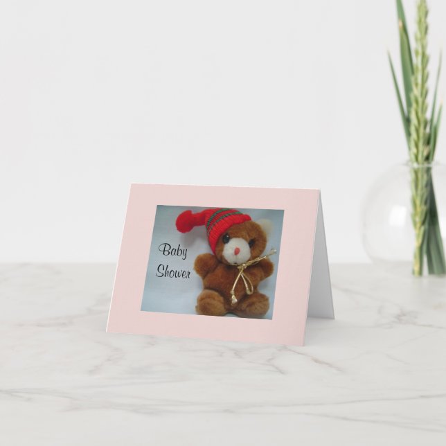 Tiny Teddy Bear Einladung (Vorderseite)