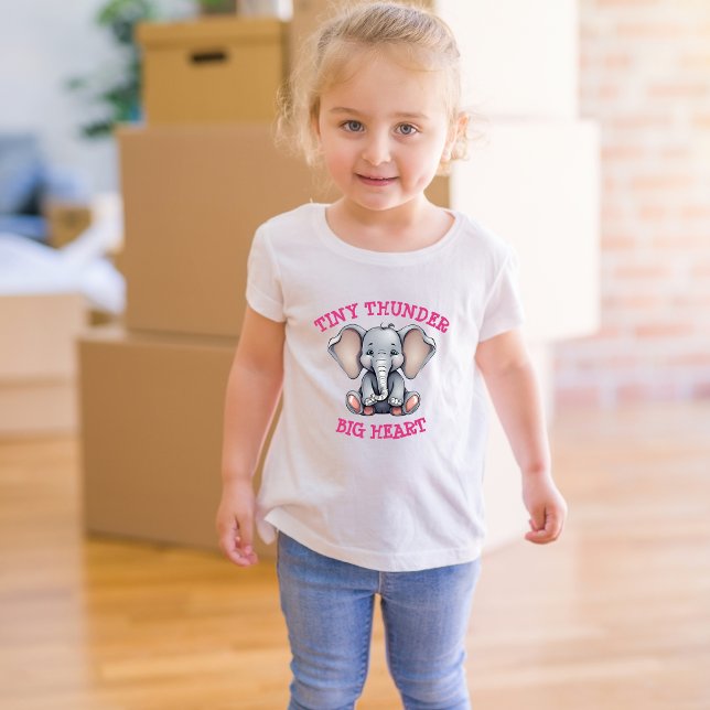 Tiny Thunder, Big Heart Kleinkind Tshirt (Von Creator hochgeladen)