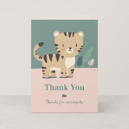Tiny Tiger Geburtstags-Dankeskarten Dankeskarte