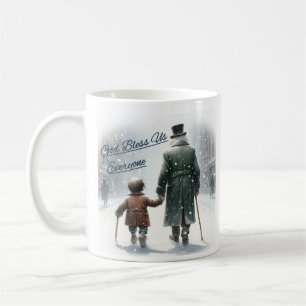 Tiny Tim und Scrooge Hand in Hand Coffee Tasse