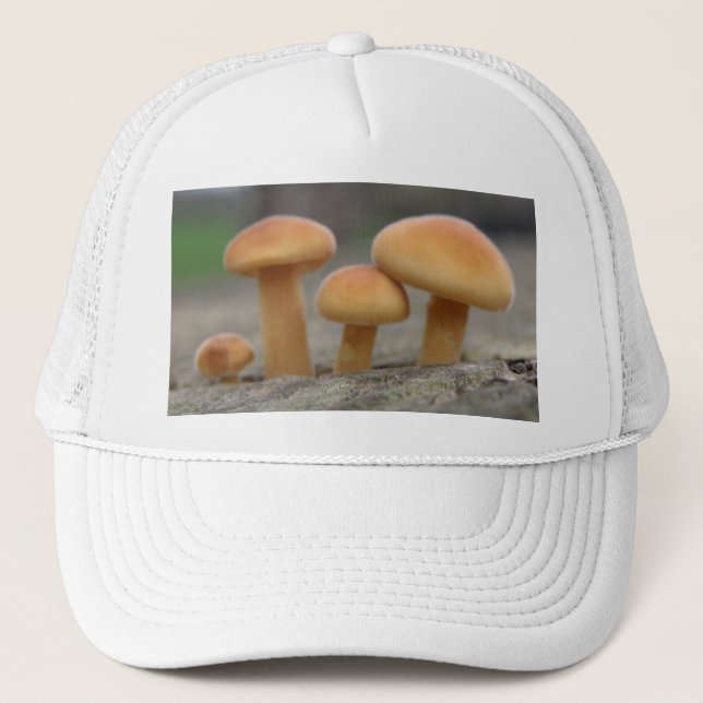 Tiny Toadstools Macro Hat Truckerkappe (Vorderseite)