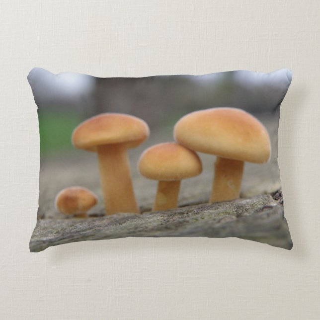 Tiny Toadstools Macro Pillow Zierkissen (Vorderseite)