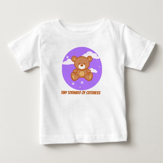 Tiny Tornado der Geburt Baby T-shirt (Vorderseite)