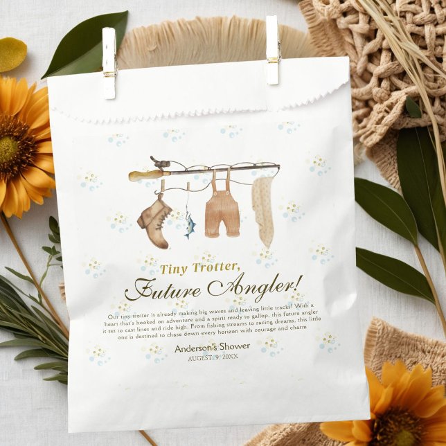 Tiny Trotter Future Angler Fishing Babydusche Geschenktütchen (Von Creator hochgeladen)