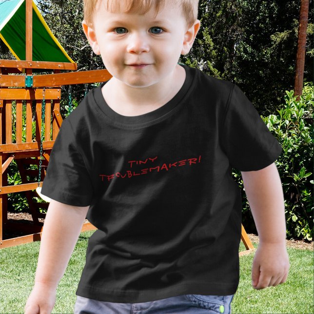 Tiny Troublemaker Funny Toddler T - Shirt (Von Creator hochgeladen)