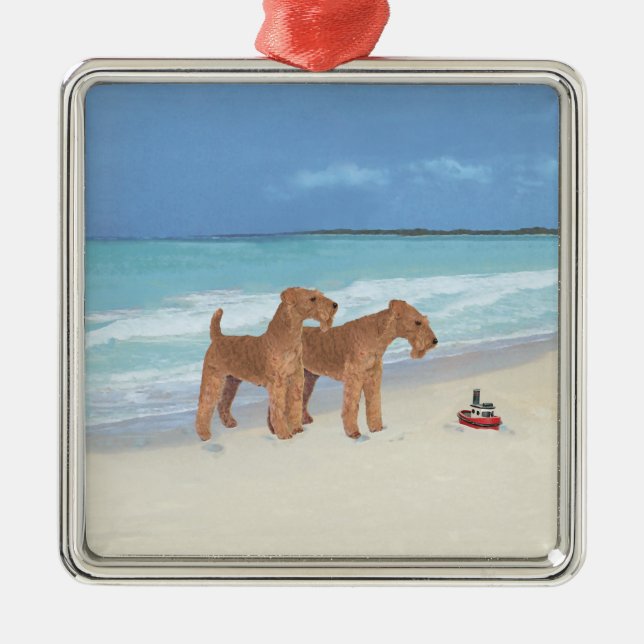 Tiny Tugboat Ornament Aus Metall (Vorne)