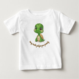Tiny Turtle beurteilt Sie Baby T-shirt