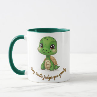 Tiny Turtle beurteilt Sie Tasse