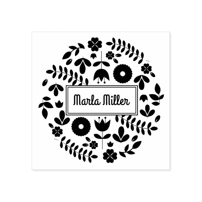 TINY VINES Rücksendeadresse Briefmarke Gummistempel (Prägung)