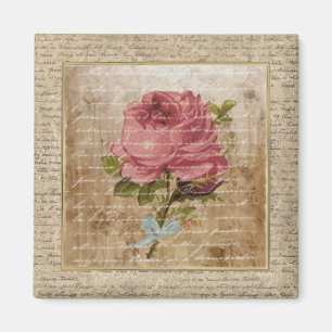 Tiny Vintag Floral Print 02 Magnet