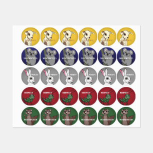 Tiny Virtue Heroes™ Labels - Team LIFE Etiketten