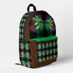 Tiny White Wildblume Personalisiert Bedruckter Rucksack