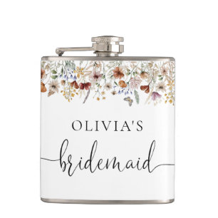 Tiny Wildblume Brautparty Flask Flachmann