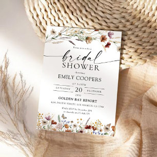 Tiny Wildblume Bridal Dusche Einladung