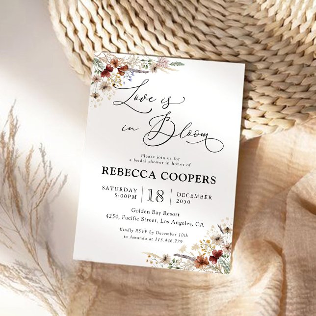 Tiny Wildblume Bridal Dusche Einladung (Von Creator hochgeladen)