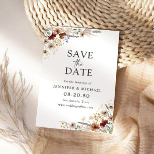 Tiny Wildblume Save the Date Card