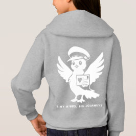 Tiny Wings Big Journeys Penny Post Heart Hoodie