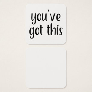 Tiny "you have this" Typografy Message Notes