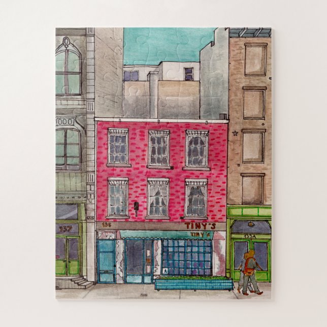 Tiny's 135 &The Bar Upstairs Tribeca Manhattan NYC Puzzle (Vertikal)
