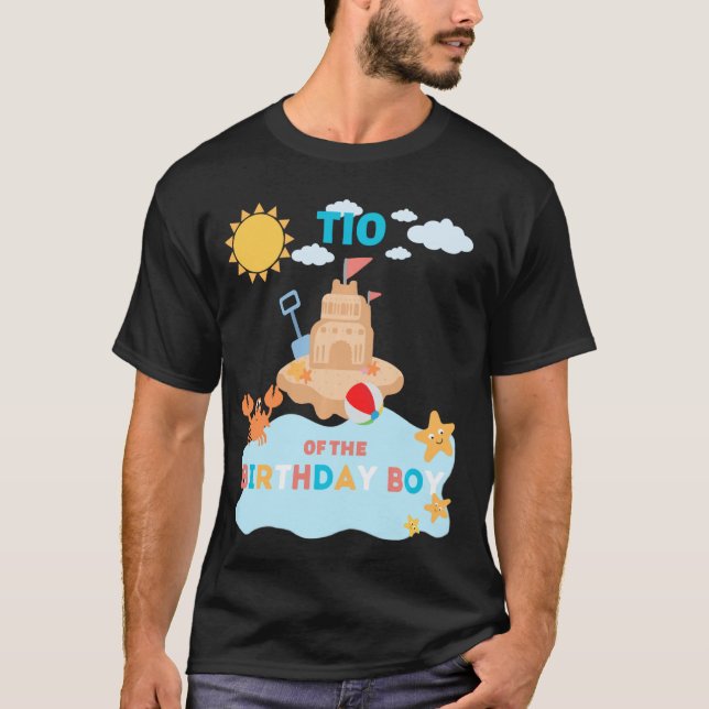 Tio Beach Birthday Summer Bday Ocean Family Matchi T-Shirt (Vorderseite)