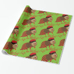 Tio De Nadal Wrapping Paper Geschenkpapier<br><div class="desc">Tió de Nadal oder Caga Tio ist eine niedliche Urlaubstradition in Katalonien. Die Kinder trafen den Hohlholz mit Stöcken an Weihnachten,  um es zu "kack" Süßigkeiten zu machen.</div>