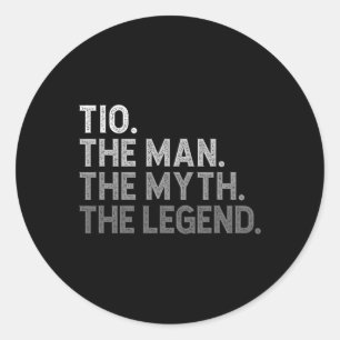 Tio Der Mann Der Mythos Die Legende Vatertag Fu Runder Aufkleber