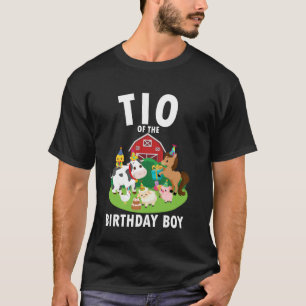 Tio des Geburtstagsjungen Bauernhoftiere Bauernhof T-Shirt