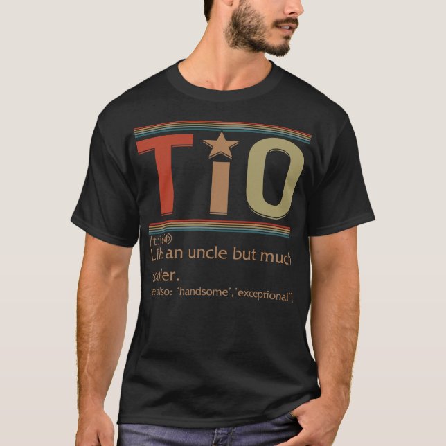 Tio Noun Shirt, Tio Definition T-Shirt, Spanischer T-Shirt (Vorderseite)