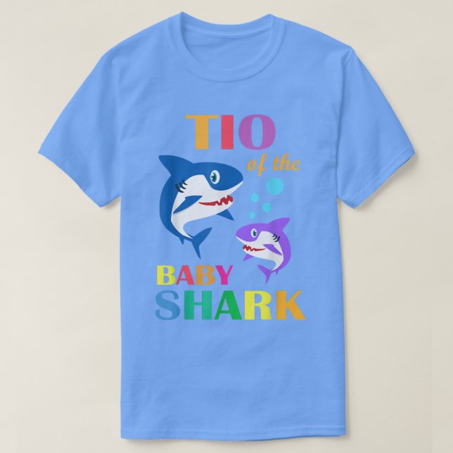 Tio of the Baby Birthday Shark Tio Hai Weihnachten T-Shirt (Design vorne)