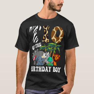 Tio zum Geburtstagsjunge Zoo Bday Safari Celebrati T-Shirt