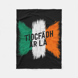 Tiocfaidh Ar La Vintage Irland Irische Flagge Iris Fleecedecke