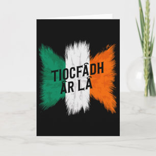 Tiocfaidh Ar La Vintage Irland Irische Flagge Iris Karte