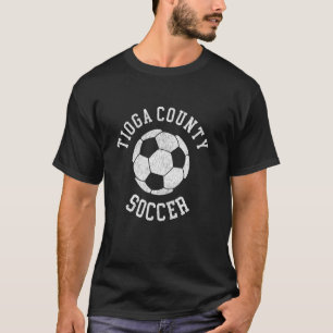 Tioga County Fußball Retro abgenutzt 90er Jahre Vi T-Shirt