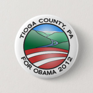 Tioga County PA für Obamaschlucht 2012 2,25" Knopf Button