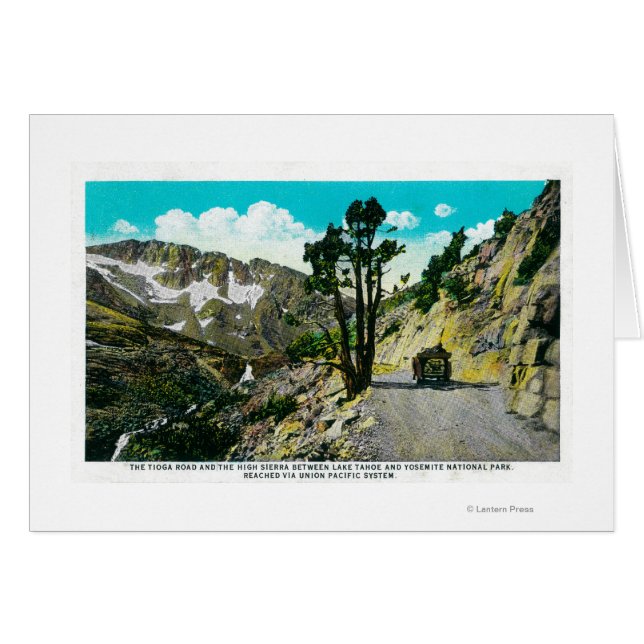 Tioga Road High Sierra zwischen Tahoe und Yosemit (Vorderseite (Horizontal))