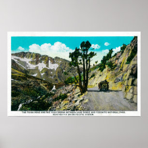 Tioga Road High Sierra zwischen Tahoe und Yosemit Poster
