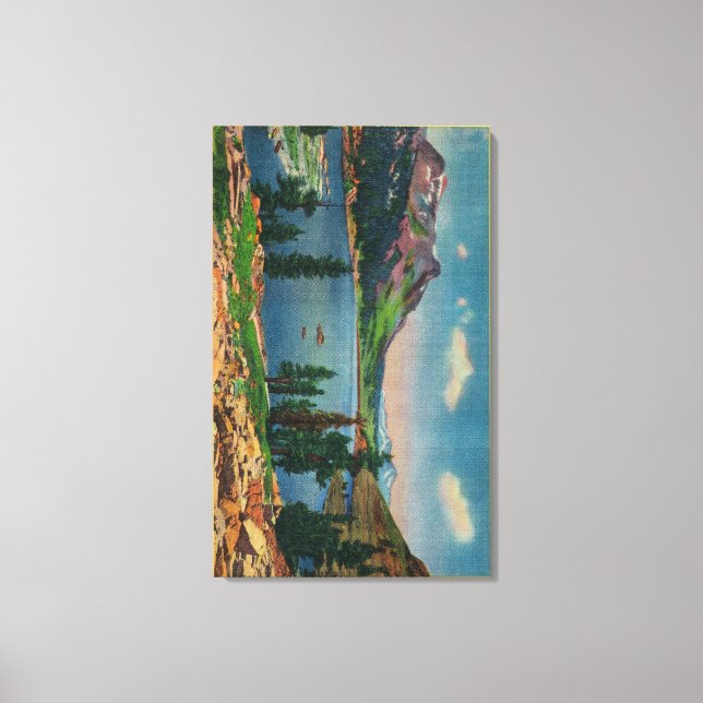 Tioga See und Berg Dana in der Hohen Sierra Leinwanddruck (Vorderseite)