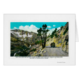 Tioga Straßen-hohe Sierra zwischen Tahoe und