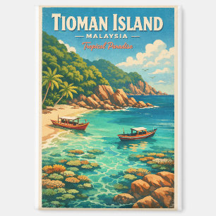 Tioman-Insel, Malaysia, in einem lebendigen tropis Magnet