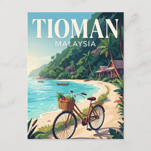 Tioman-Insel Malaysia Postkarte (Vorderseite)