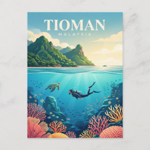 Tioman-Insel Malaysia Postkarte