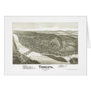 Tionesta, panoramische Karte PAs - 1896