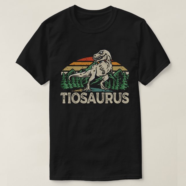 Tiosaurus Dinosaur Uncle Saurus Father's Day T-Shi T-Shirt (Design vorne)