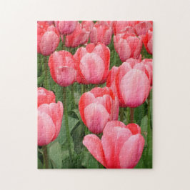 Tip Toe Thru the Tulips Puzzle, 11" x 14", 252 pcs Puzzle