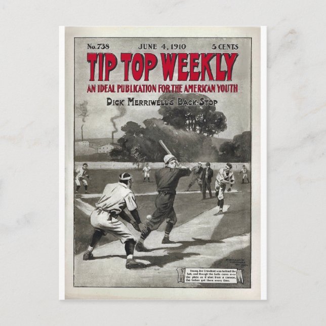Tip Top Weekekly Vintag Sports Magazine Postkarte (Vorderseite)