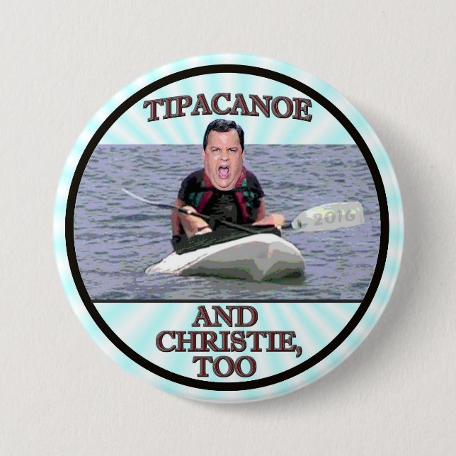 Tipacanoe und Christie ebenfalls. Button (Vorderseite)