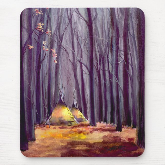 TIPI-BLÄTTER durch SHARON SHARPE Mousepad (Vorne)