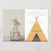 Tipi Camp | Einladung zum ersten Geburtstag Foto